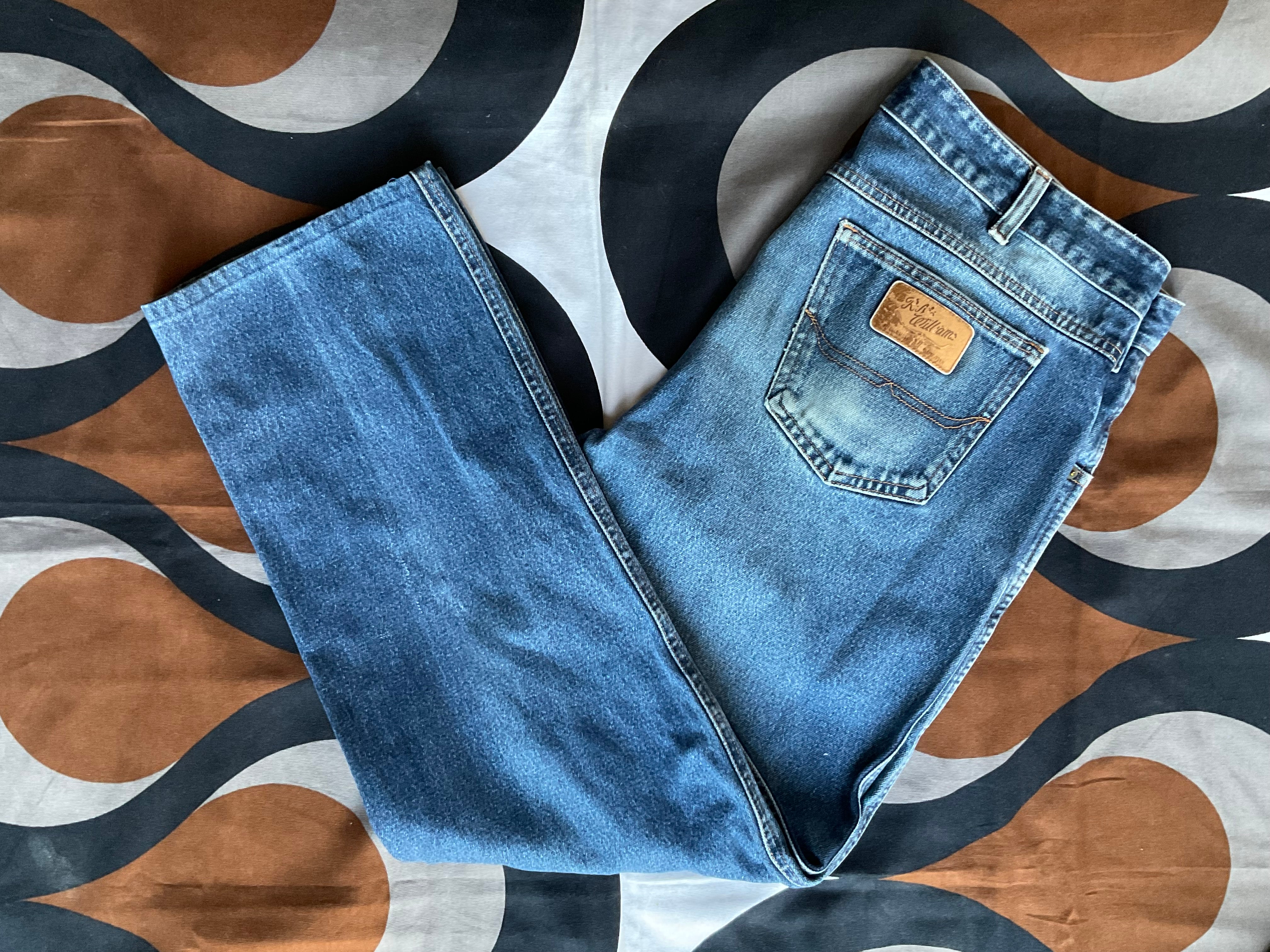 VTG RM Williams Men's Jeans Medium Wash Blue • 37x28