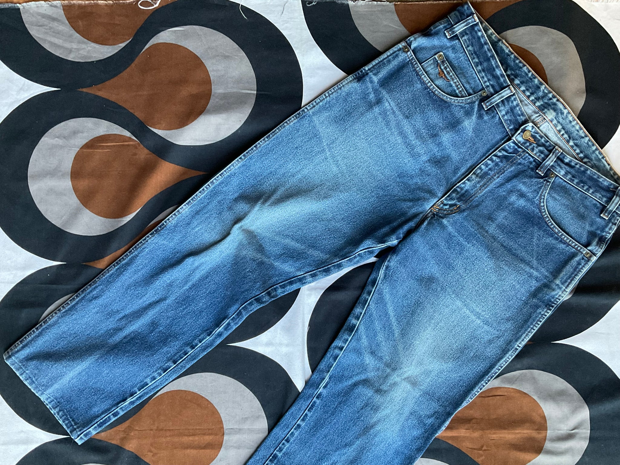 RM Williams Blue Denim Straight-Leg Jeans